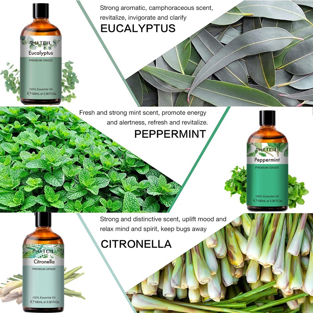100% PURE ESSENTIAL OILS 10ML 30ML 100ML Pure Therapeutic Grade Aromatherapy Oil