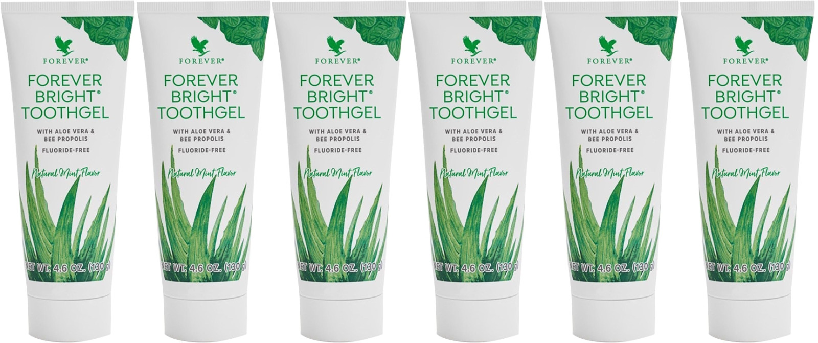 6 Forever Living Bright Toothgel With Aloe Vera NO Fluoride 4.6oz Exp 11/2025!