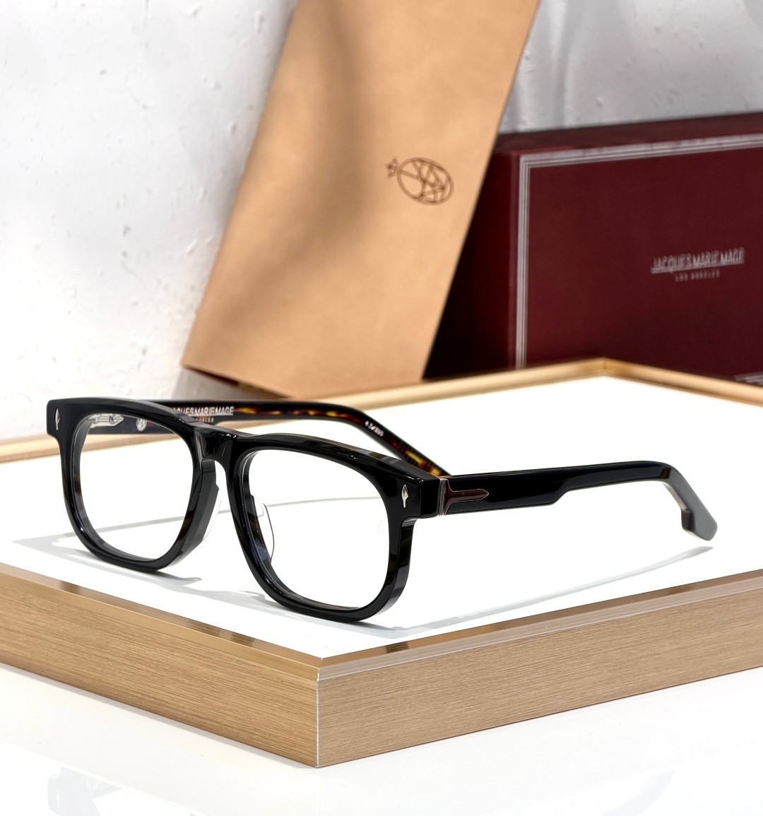 Jacques Marie Mage DEWITT Eyeglasses Black 58-19-147mm With Case