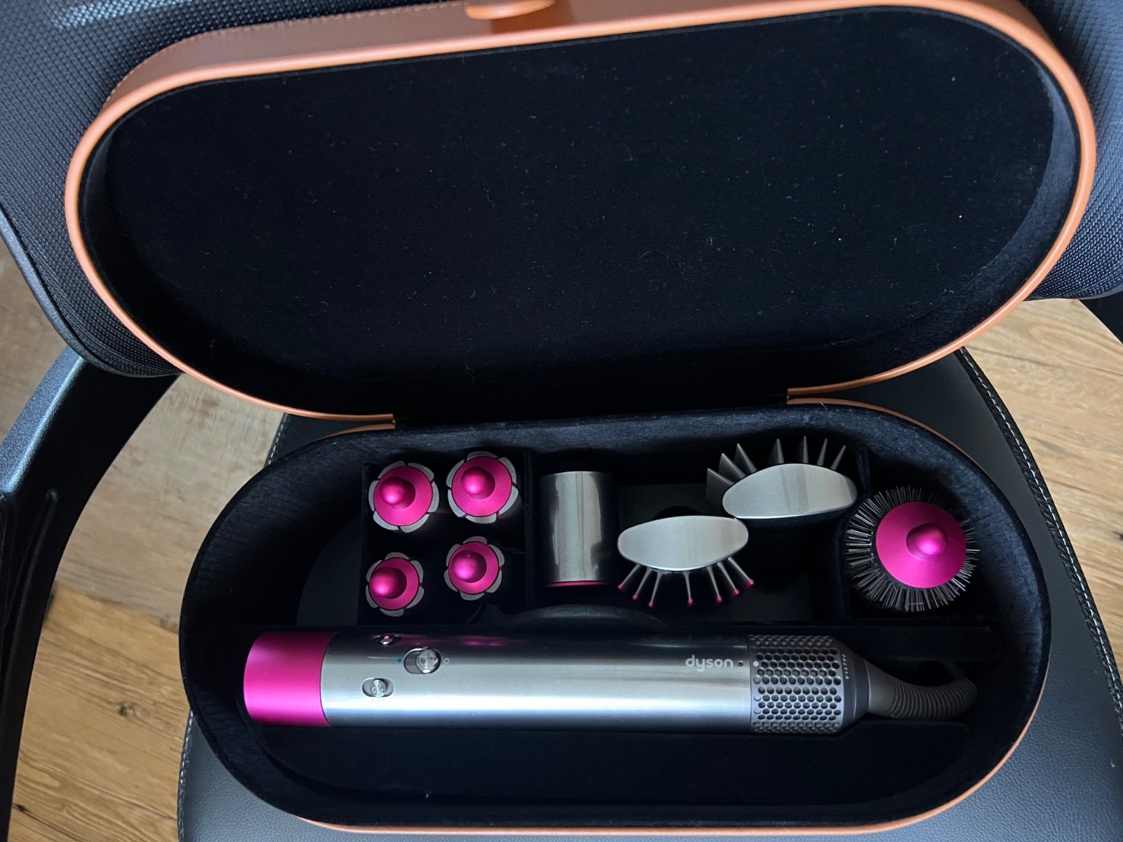 Dyson Airwrap Smooth Control Styler – Pink with Storage Case – Gently Used