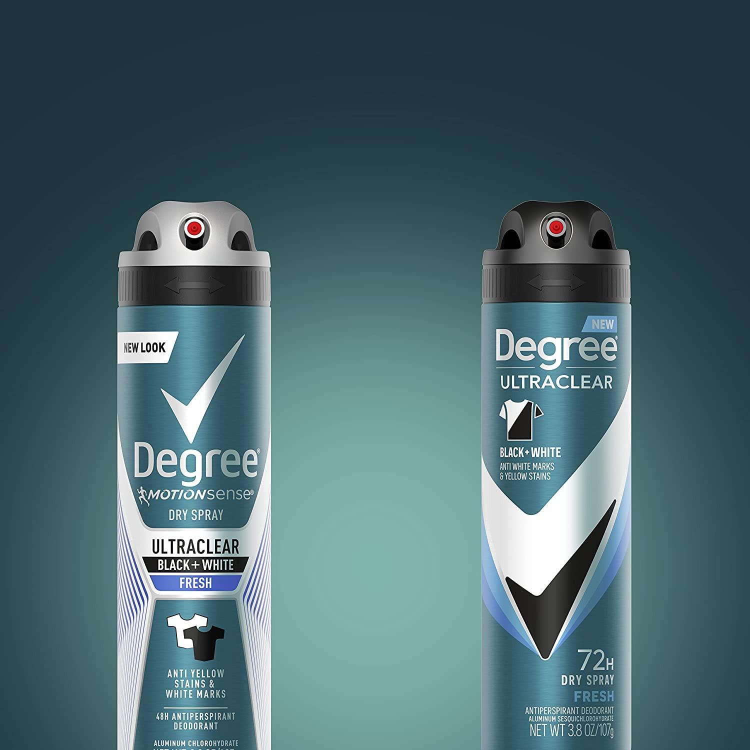 Degree Men Antiperspirant Spray Black + White 3 Count Protects from Deodorant St