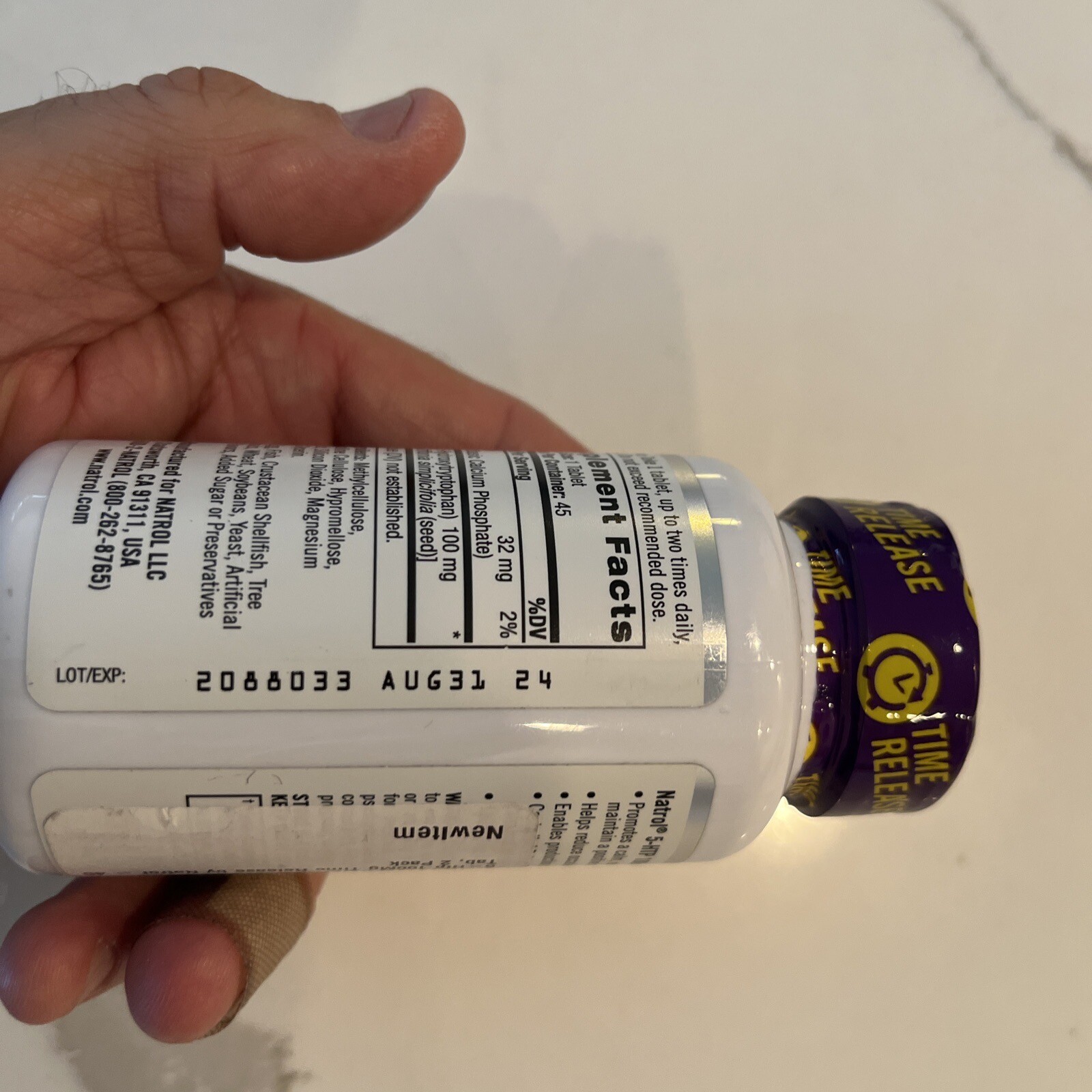 Natrol 5-HTP Mood & Stress 100mg 45 Tablets Time Release 08/2024 NEW & SEALED!!!