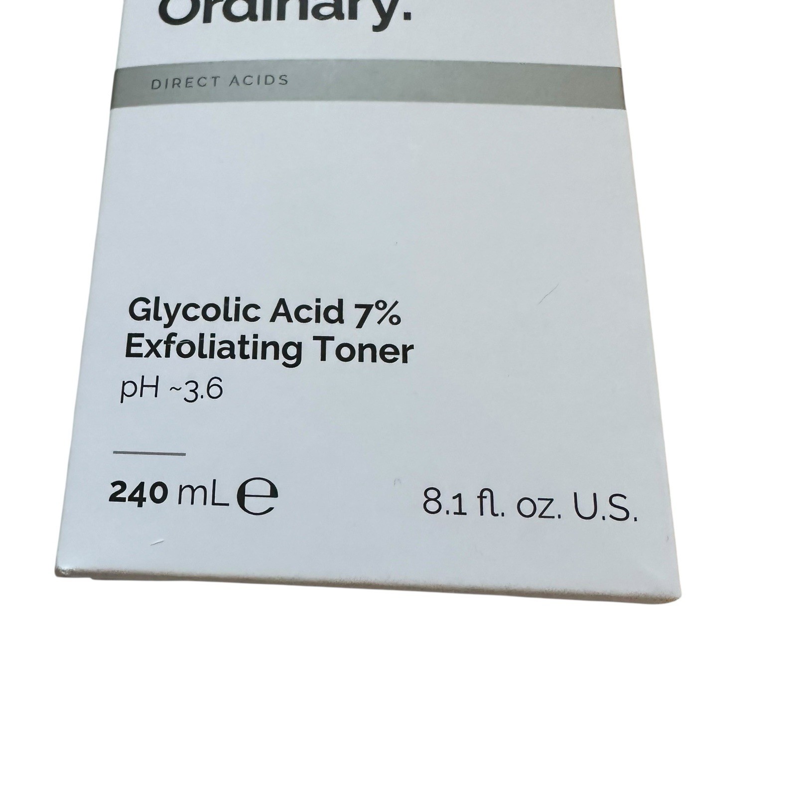 The Ordinary Glycolic Acid 7% Toning Resurfacing Solution Standard Size 240 ML