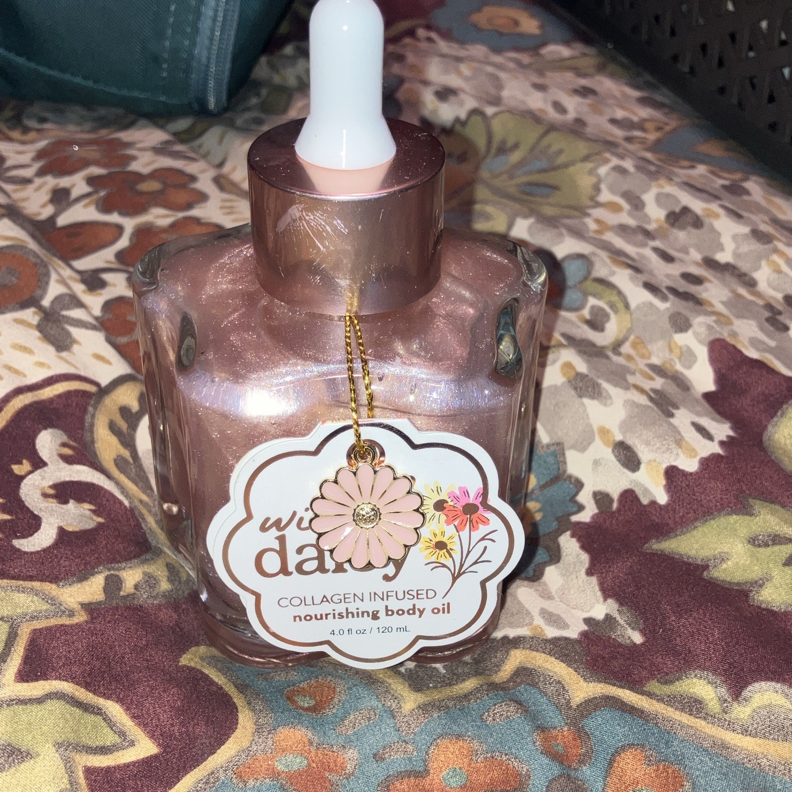 Wild Daisy Collagen Infused Nourishing Body Oil, Floral, Full Body 4 fl oz
