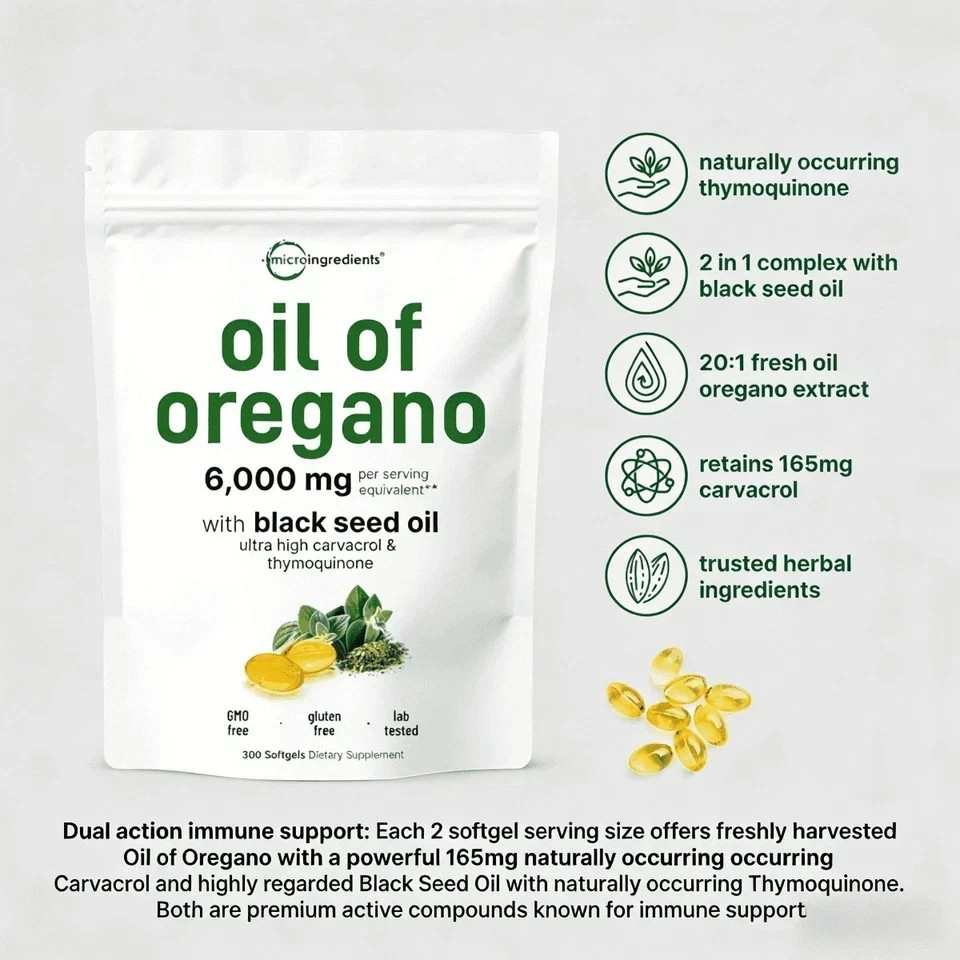 Oregano Black with Oil Seed Oil – Micro Ingredients Supplemen’st