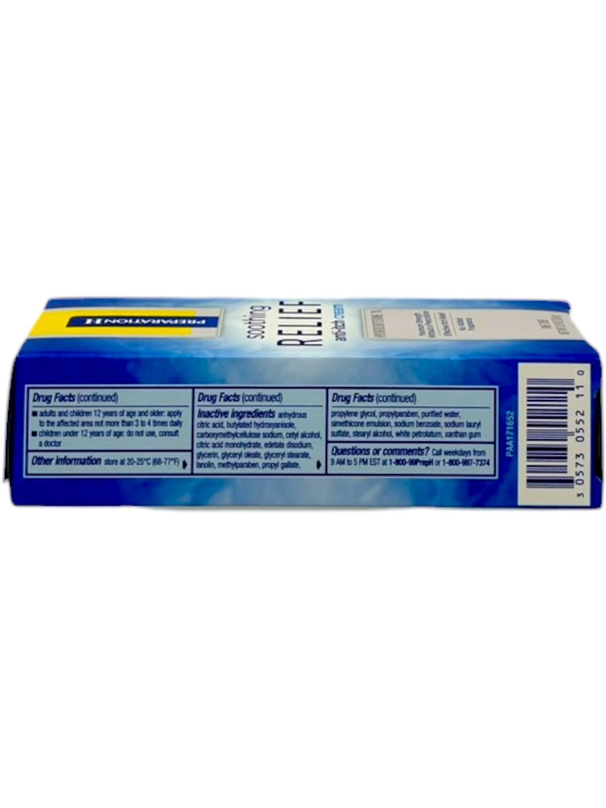 Preparation H Hydrocortisone 1% Anti-Itch Cream Relief 0.9 oz Tube (EXP 12/2026)