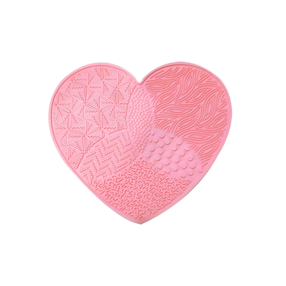 Makeup Brush Cleaner Pad Silicone Scrubber Board Cleaning Mat Washing Tool US