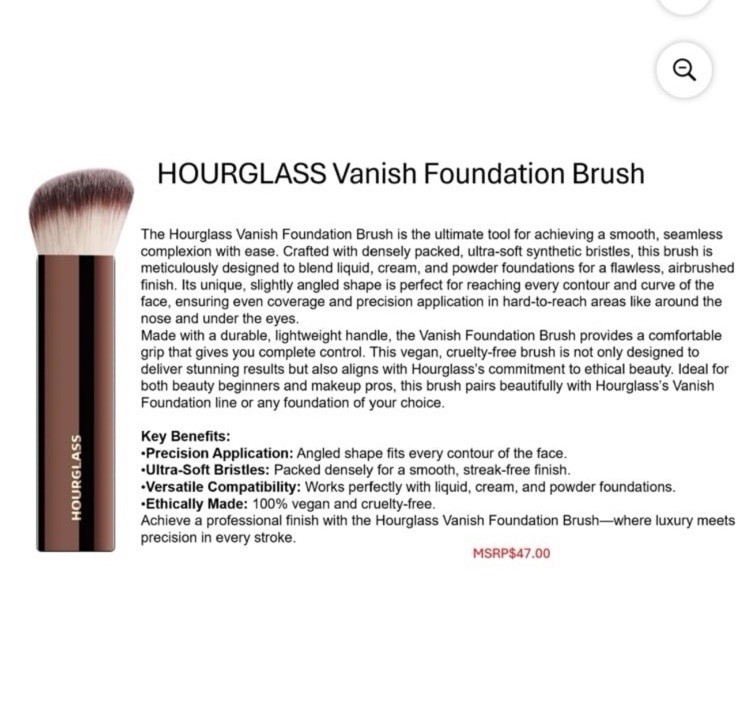 Hourglass Vanish Seamless Finish Foundation Brush ~NEW~ | In Box