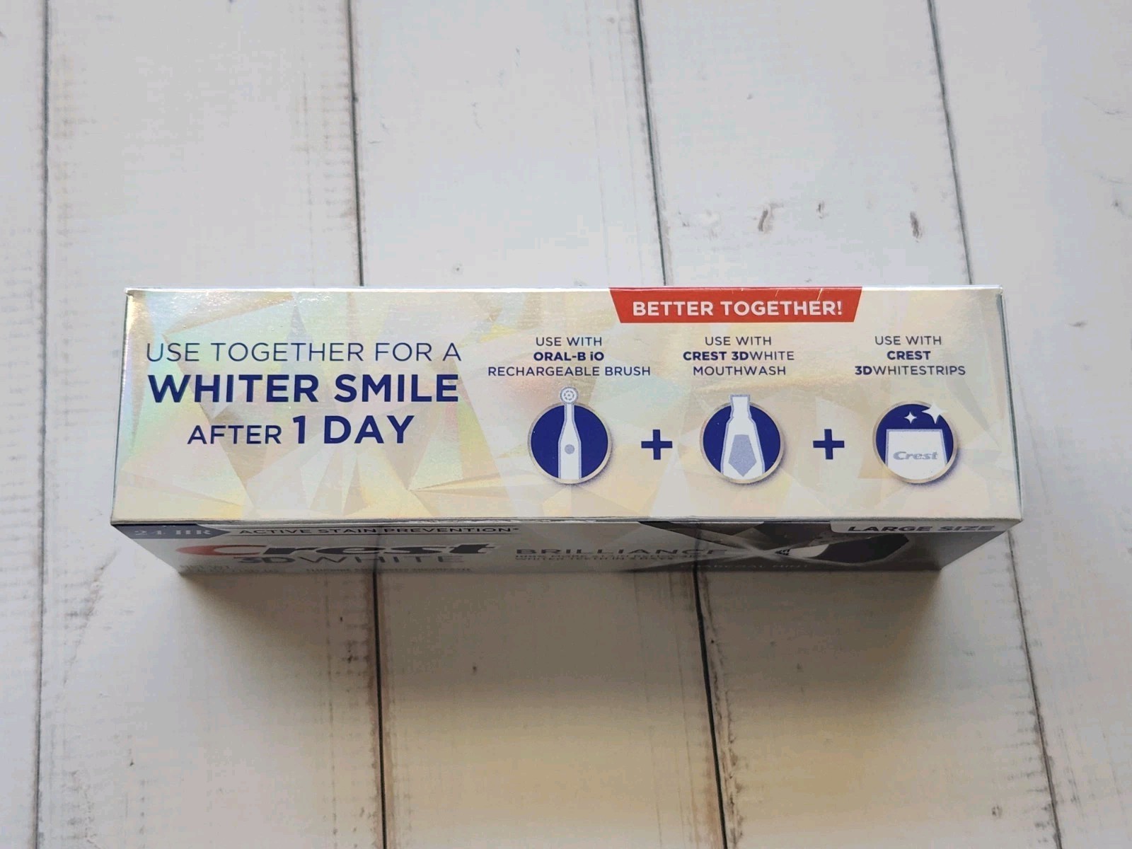 Crest 3D White Brilliance Whitening Toothpaste, Charcoal Mint, 4.6 oz