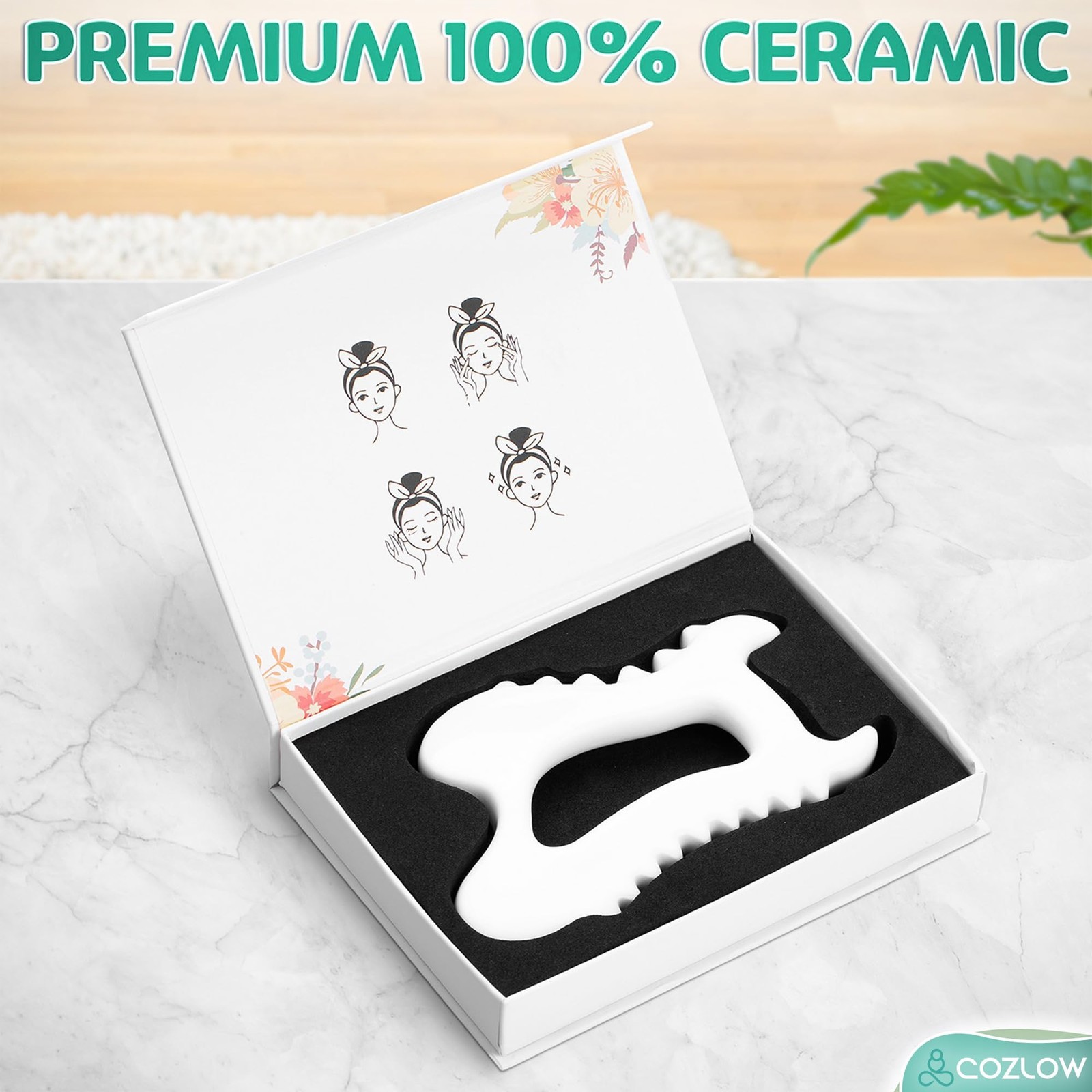 Cozlow Ceramic Gua Sha Tool For – Scraping Tool For –