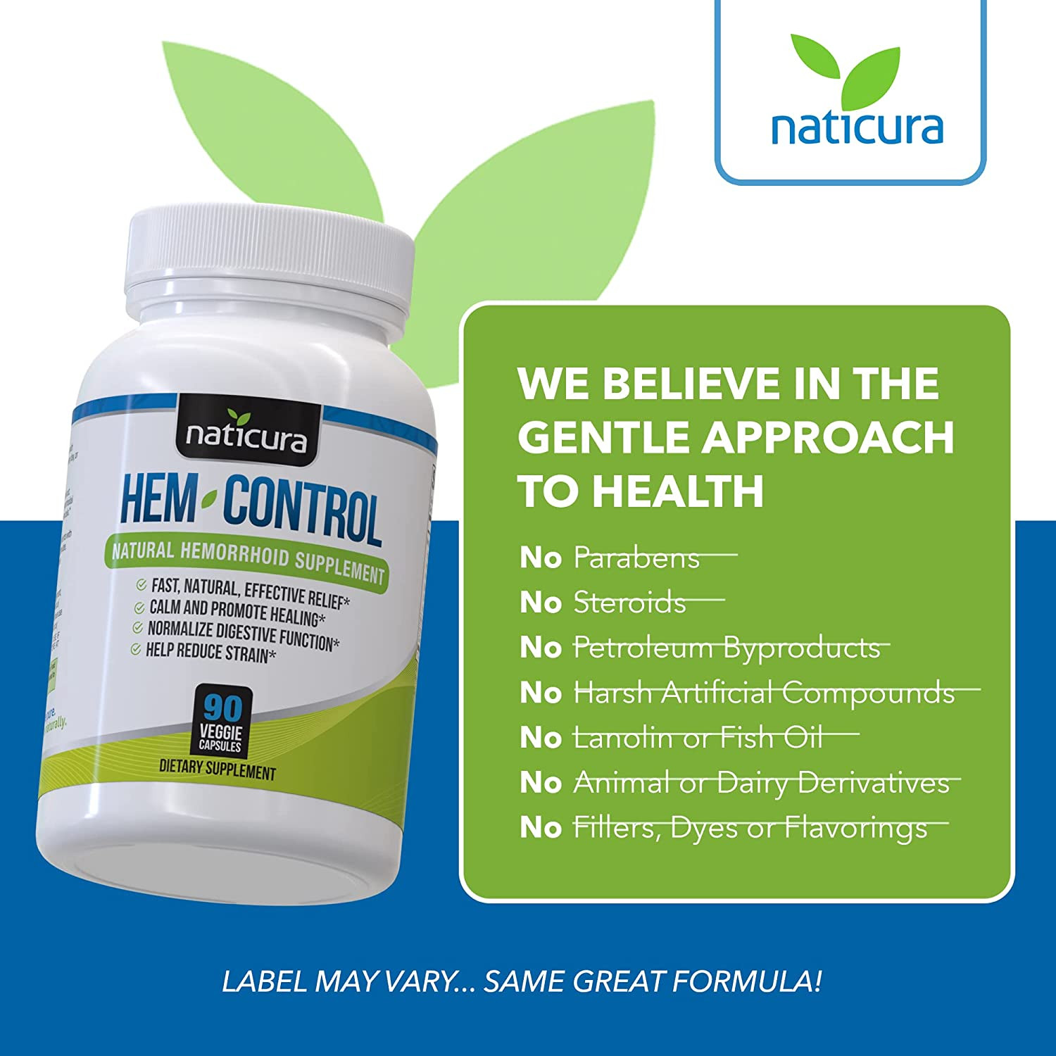 Hem-Control – Fast Effective Hemorrhoid Treatment Supplement – Powerful Formula