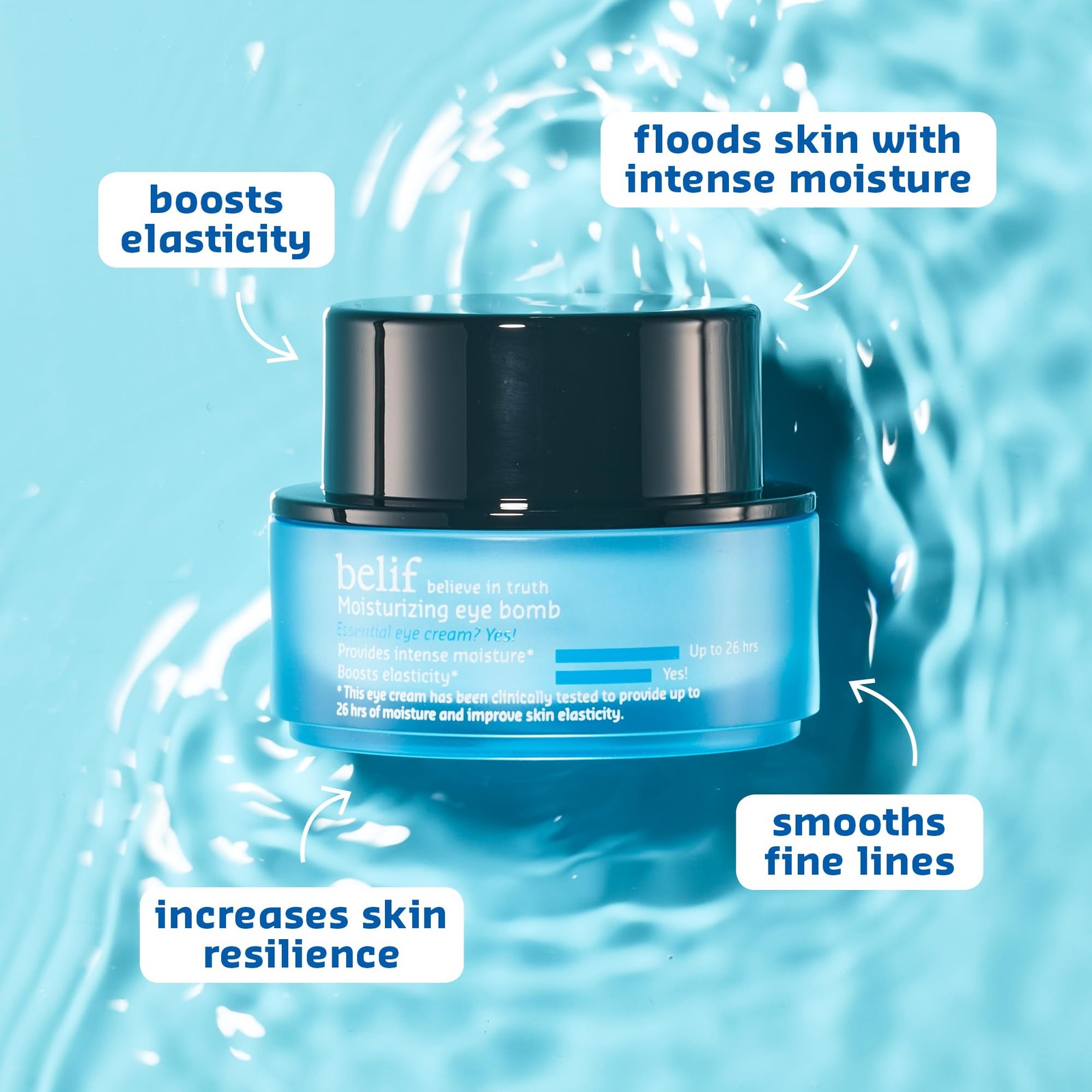 belif Moisturizing Eye Bomb | Reduce Puffiness Lines & Dark Circles | Under E…