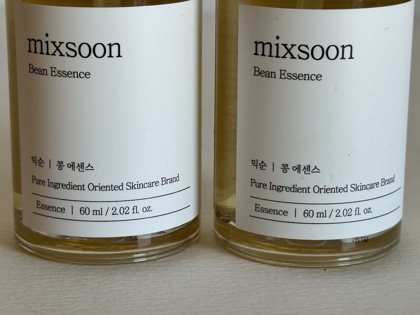 Mixsoon Bean Essence Two Bottles 60ml 2.02fl.oz K-Beauty Expire:11/2028 New!!