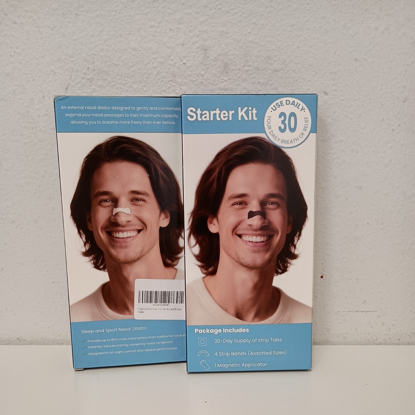 2 Pack Magnetic Nasal Dilator Starter Kit Anti Snoring Breathing Aid New