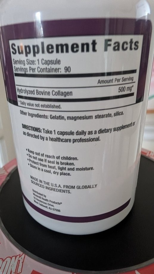 Rejuvicare Super Hydrolyzed Collagen – 500mg – 90 Capsules – Exp 8/2026