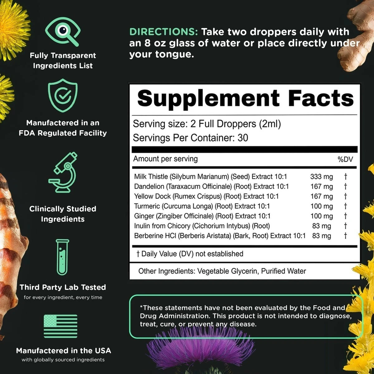 SuperBonsai Super Liver ?C Herbal Liquid Drops with Milk Thistle & Turmeric