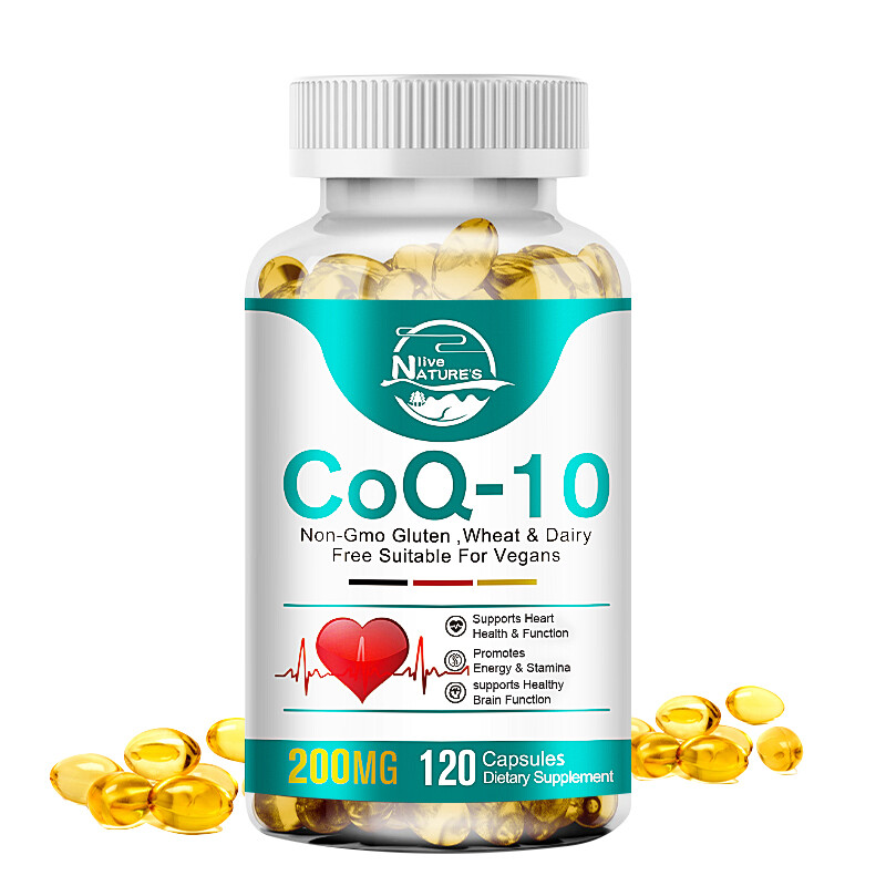 (2 Pack)CoQ-10 CoEnzyme Q-10 200mg Support Heart Health,High Potency 240 Capsule