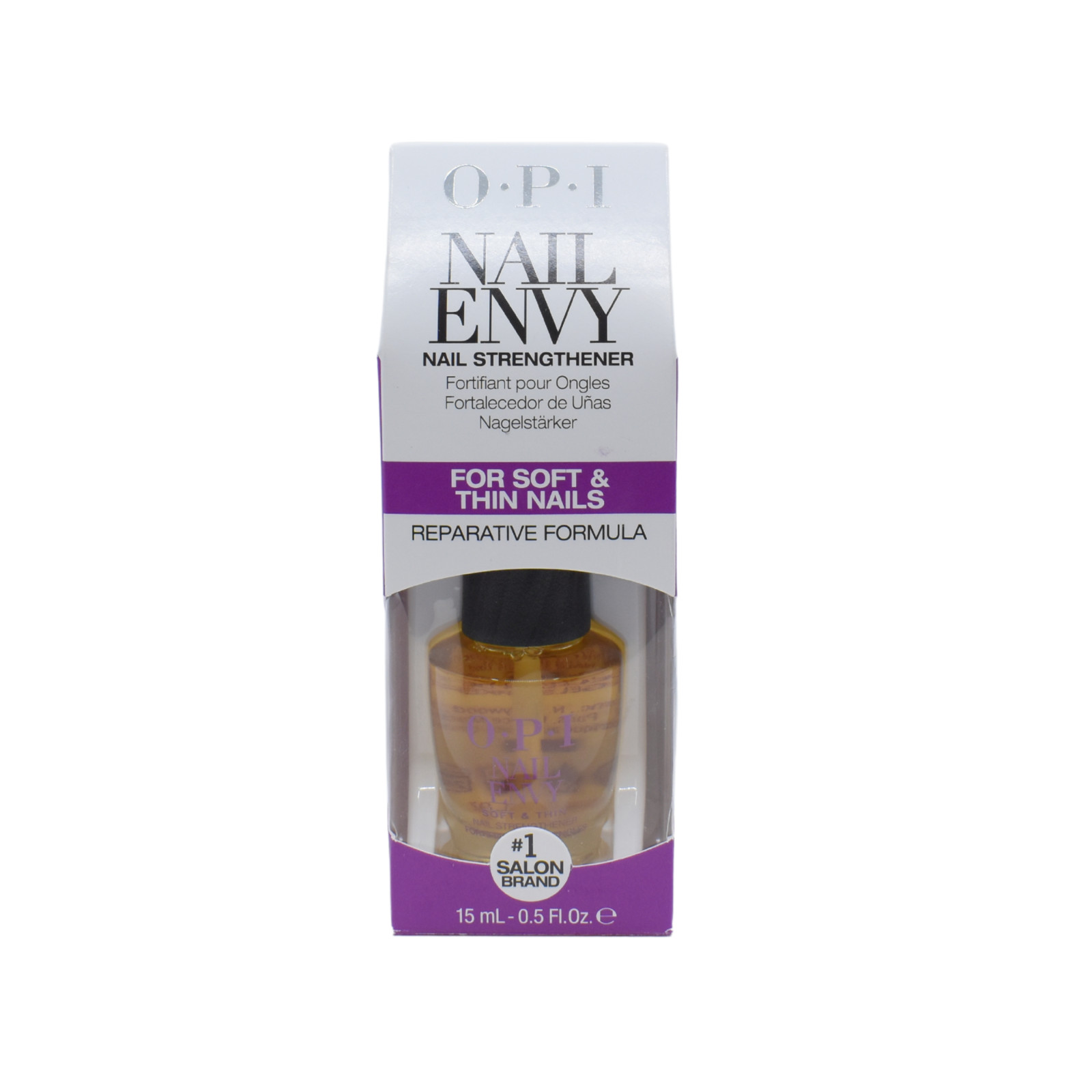 OPI Nail Envy Nail Strengthener – 0.5 Fl Oz / 15 mL – Soft Thin Nails Treatment