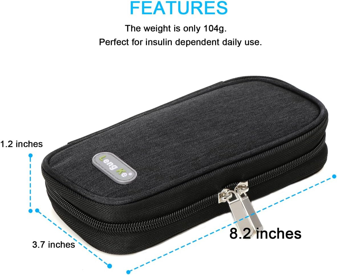 YOUSHARES Insulin Cooler Travel Case – Diabetic Case Insulated Organizer Portabl