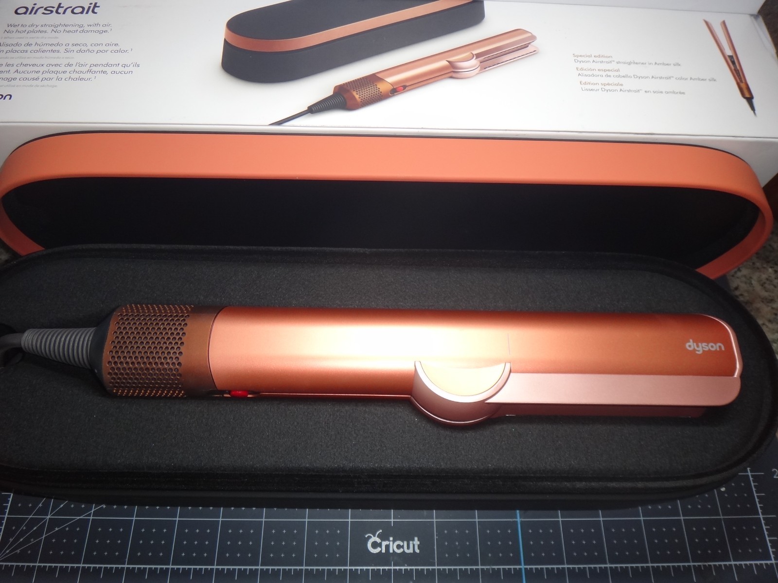 Dyson Airstrait™ dryer and straightener Special Edition Amber Silk