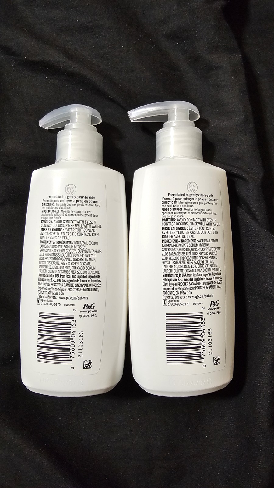 Olay Cleanse Purifier Gentle Foaming Facial Cleanser, 2-Pack 200 mL (6.7 fl oz)