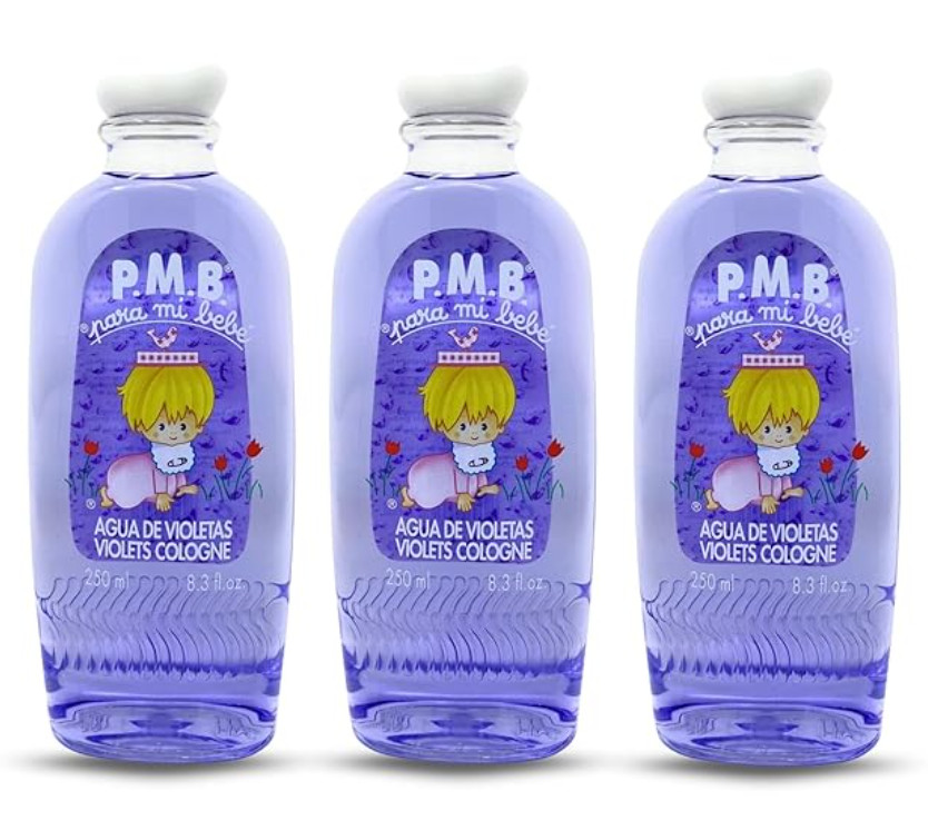 Para Mi Bebe Baby Cologne 8.3 oz, Gentle Violet Scent for Babies (Pack of 3)