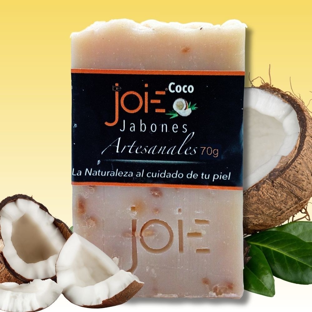 3 Handmade Natural Vegan Soap Coconut BeJoie (2.5)oz each