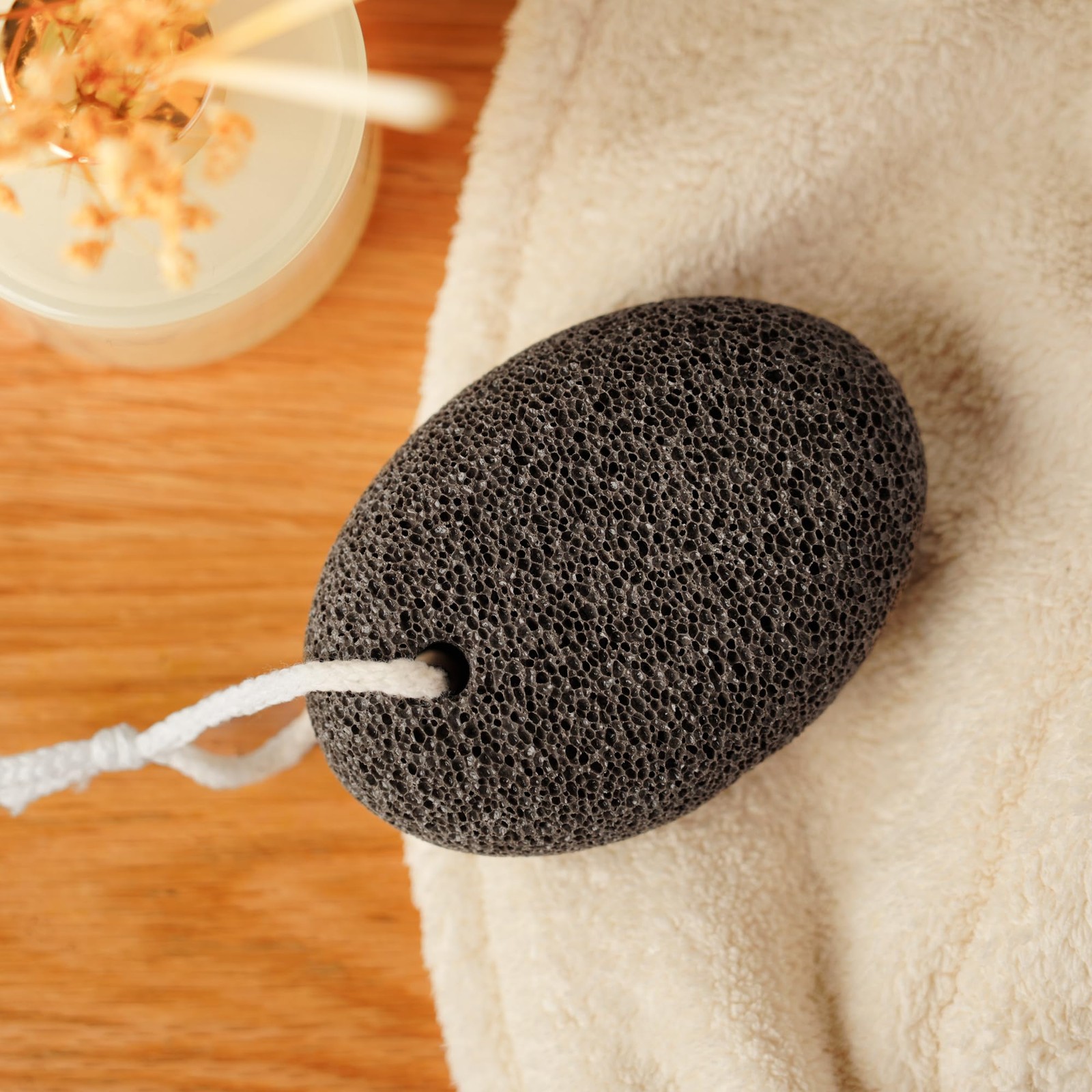 Pumice Stone 3.9×2.8×1.6 in – Extra Thick Ergonomic Callus Remover for Feet