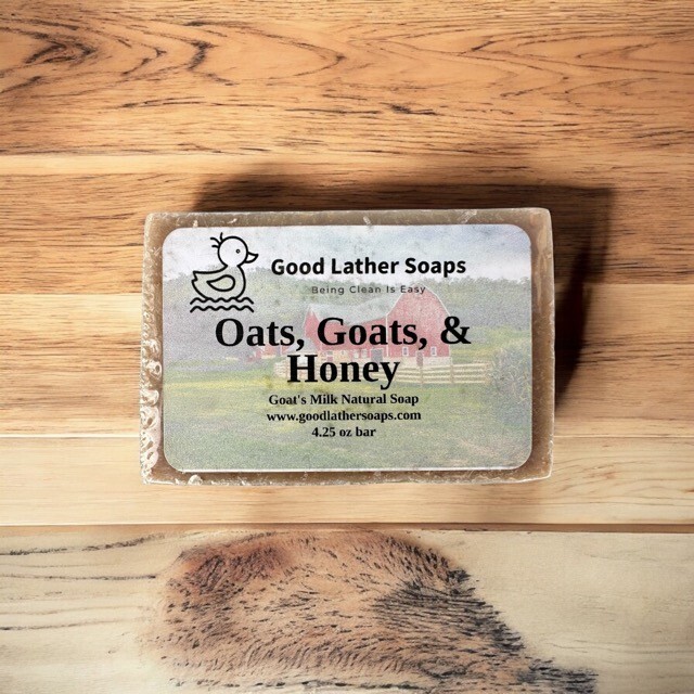 Oats, Goats, & Honey Bar Soap – Good Lather Soaps