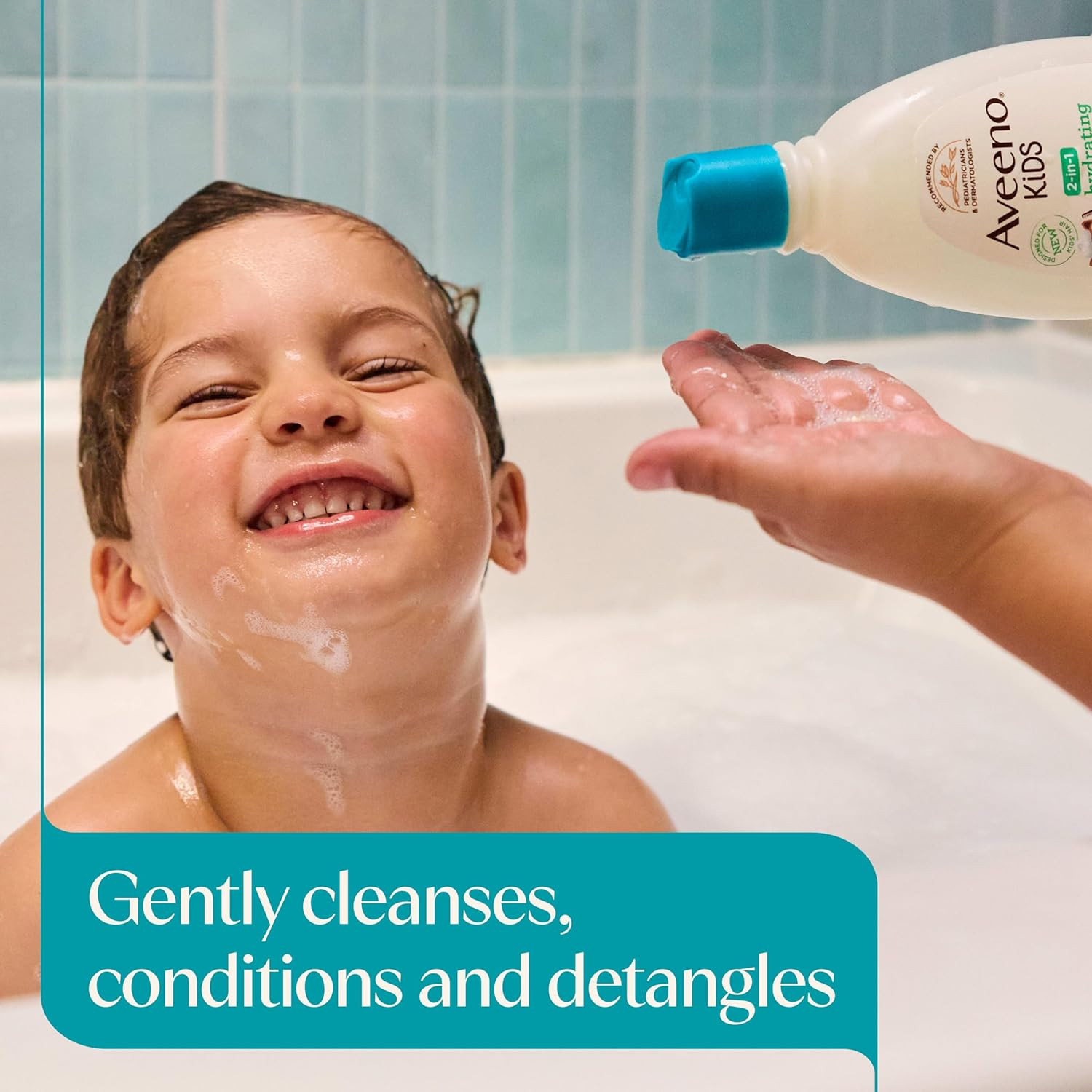 Aveeno Kids Shampoo & Conditioner, Formulated with Oat Extract to Gently Cleanse