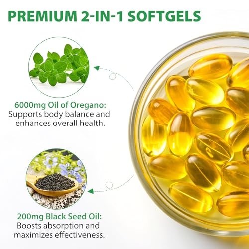 Resilia Oil Of Oregano With Black Seed Oil 6,000MG