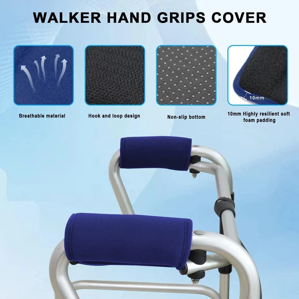 2 Pack Walker Handle Cushions Walker Grip Covers Pads Walker Padded Hand Grip…