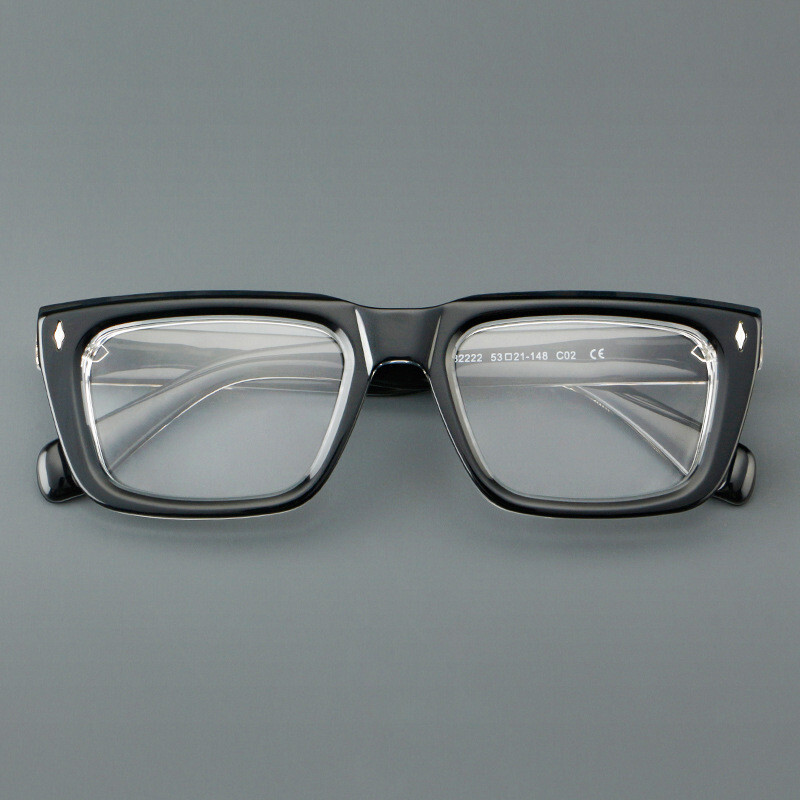 Thick Acetate Retro Reading Glasses Men Women Unisex Readers Frames Full Rim