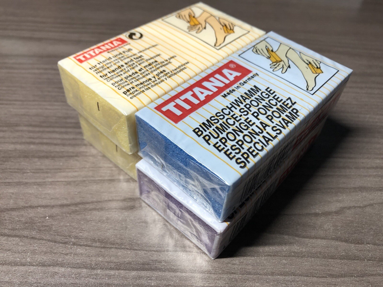 Titania Pumice Stone Callus Foot Buffing MADE IN GERMANY – MULTIPLE COLORS
