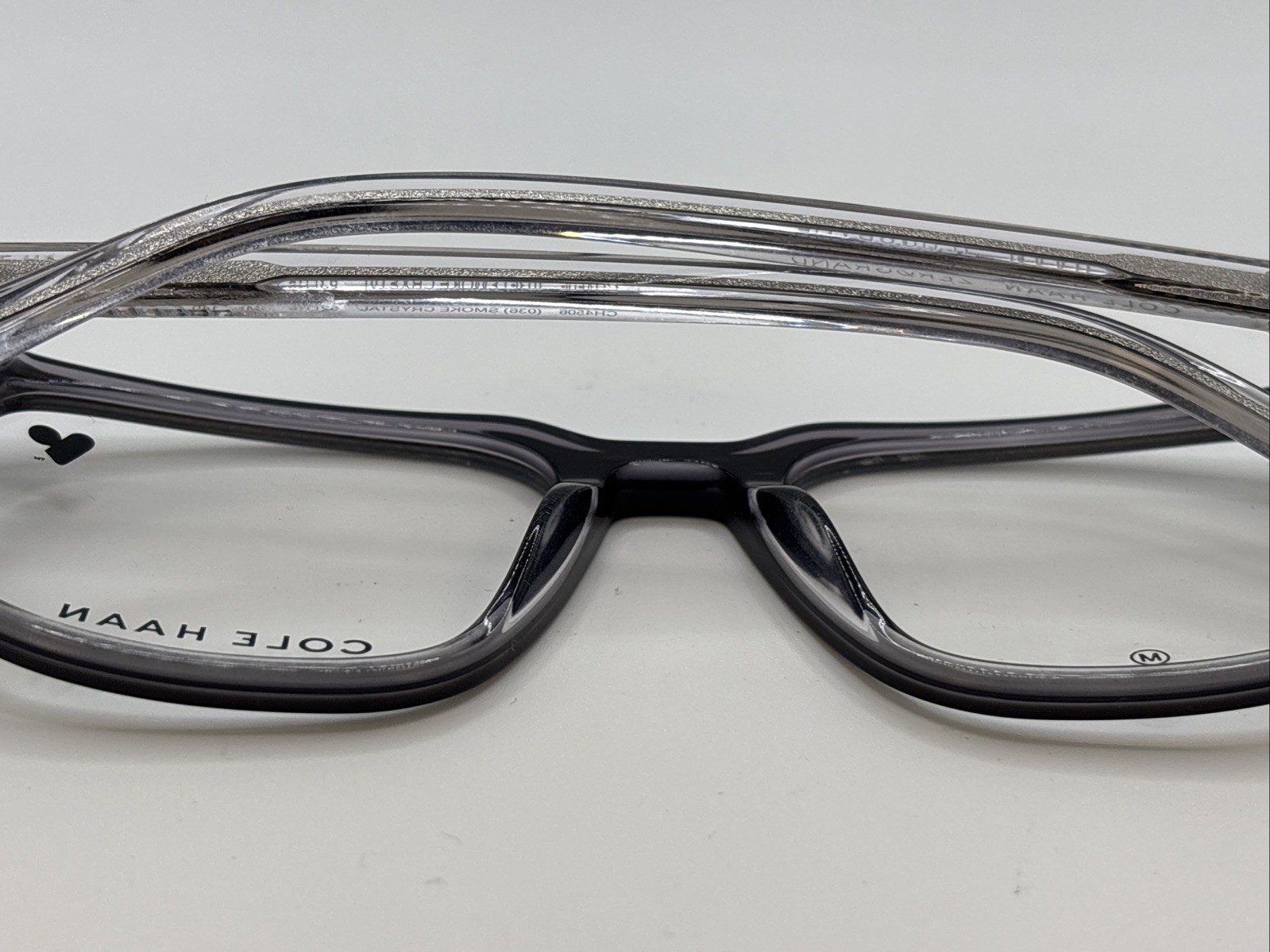Cole Haan CH4506 (036) Smoke Crystal 52/18 M 140 Men’s Full Rim Eyeglasses A5720