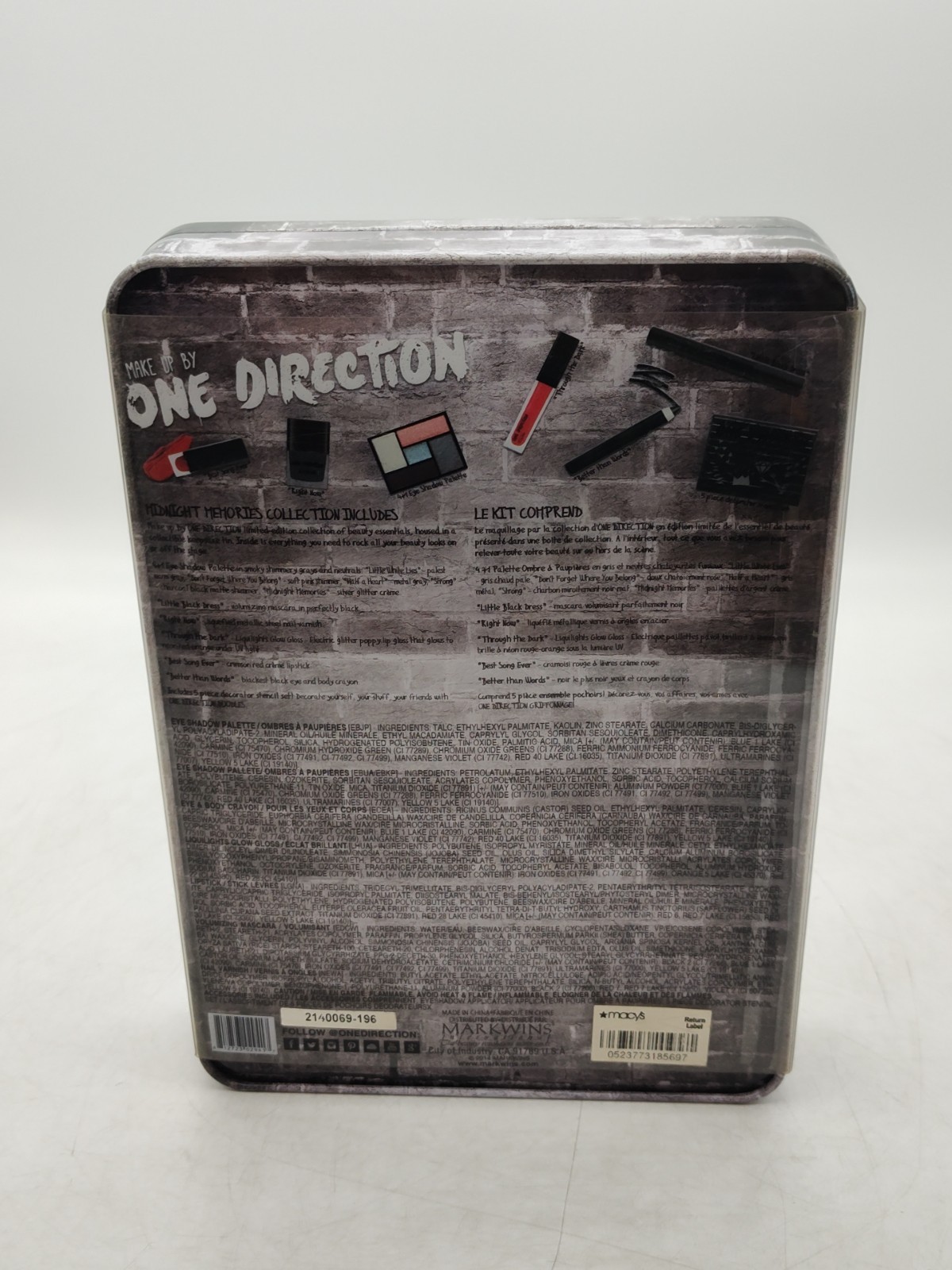 Limited Edition-Make Up By One Direction-Midnight Memories Collection-7 PC*READ*