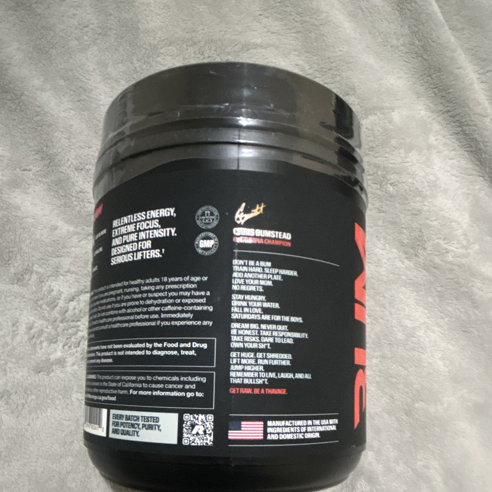 BUM Thuper Thavage Pre-Workout Powder, Cherry Lime Slush, Gym & Training 21.23oz