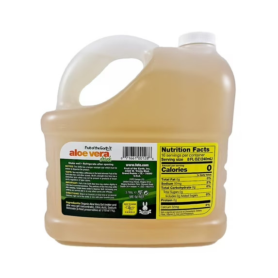 Fruit of the Earth Health & Wellness Aloe Vera Drink, 128 fluid ounces