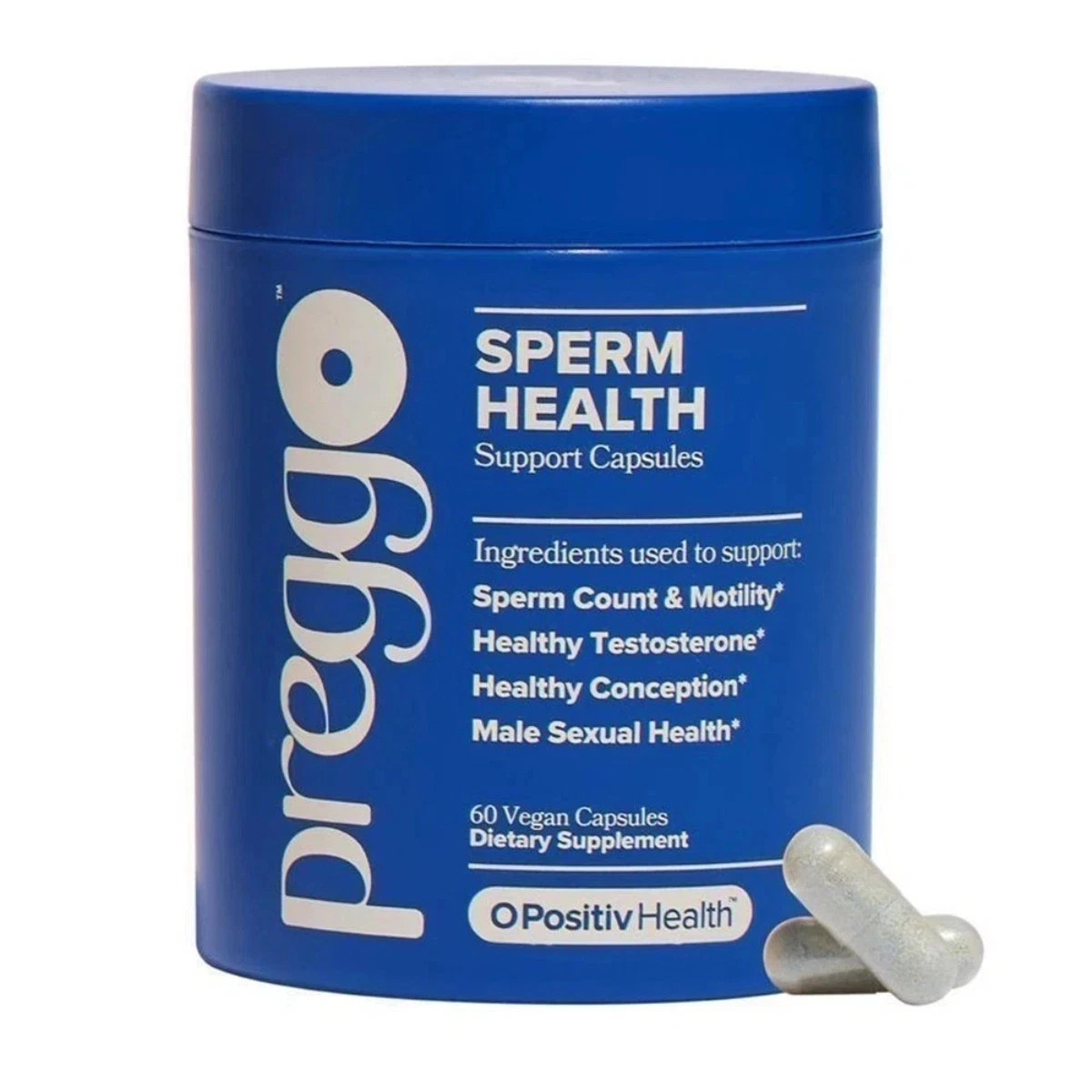3 Pack PREGGO O-Positive Sperm Health Boost Capsules – 180 Count For Men
