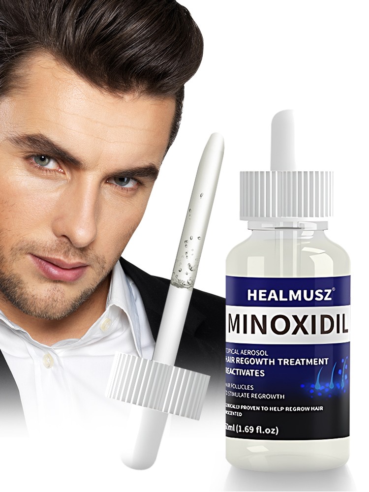 Hair Regrowth Liquid- 5% Minoxidil Topical Solution for Thicker Hair Grow 50ml*2