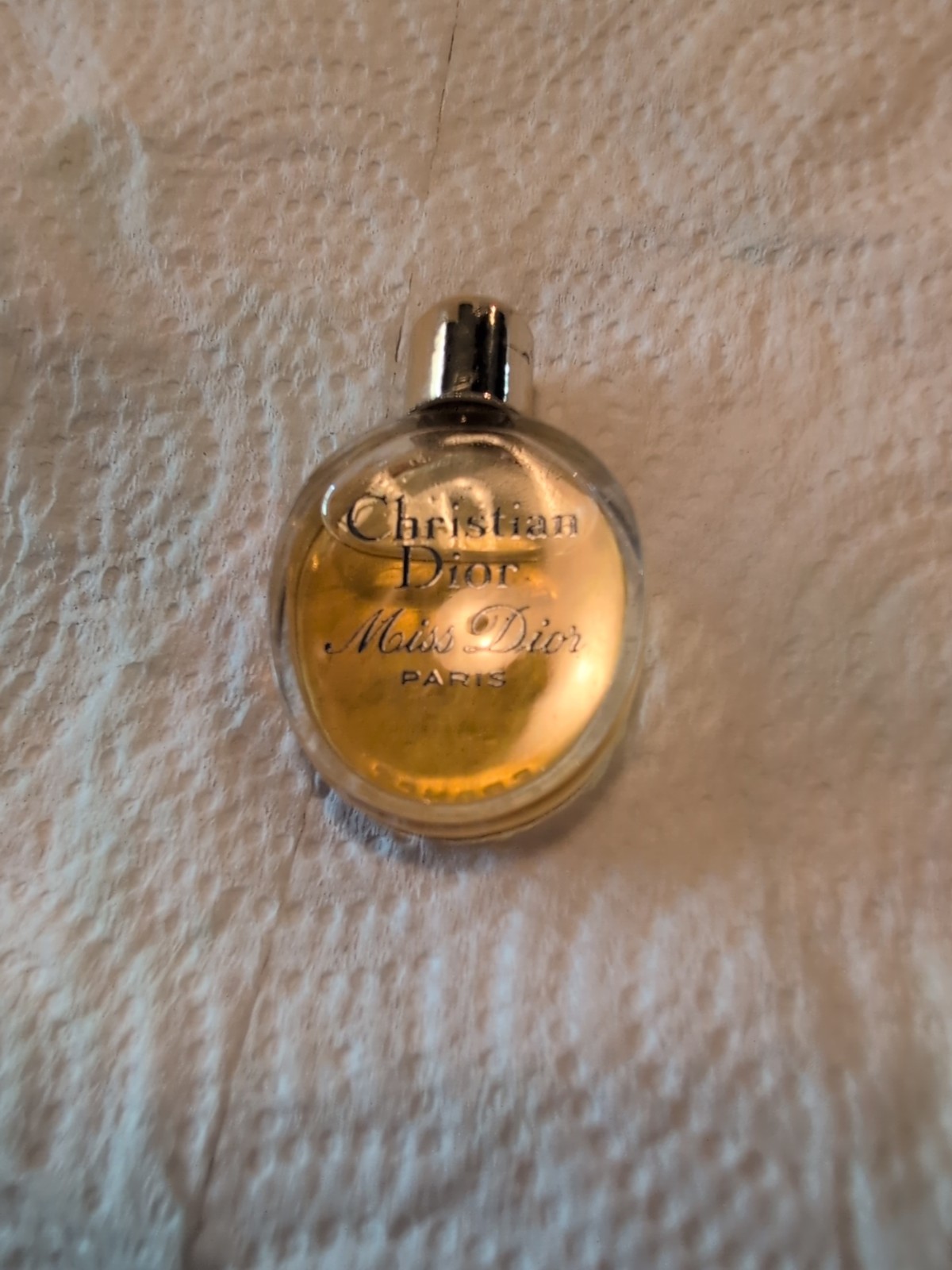 Vintage Christian Dior Miss Dior Extrait Parfum Pebble Mini New France Perfume