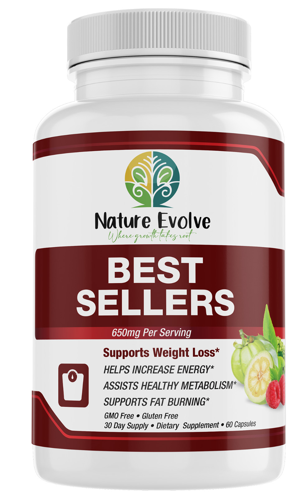 Nature Evolve Best Sellers Blend 60ct – Boost Metabolism, Weight Loss USA Made