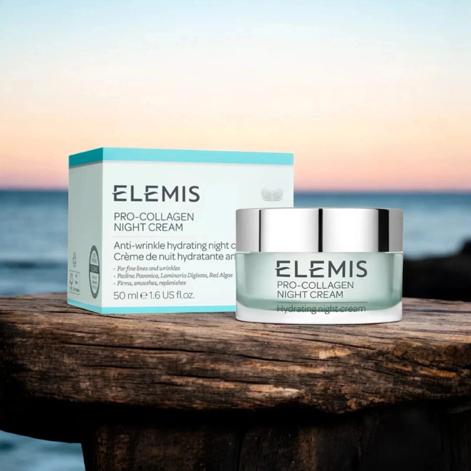 SOLISVECTOR ELEMIS Pro-Collagen Marine Night Cream 50ml 1.6oz Anti-Aging Face Tr