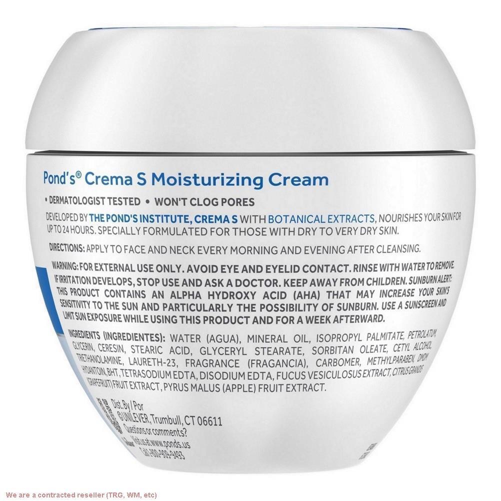 2 PACK!!! Pond’s Crema S 24H Moisturizing Cream – 14.1oz