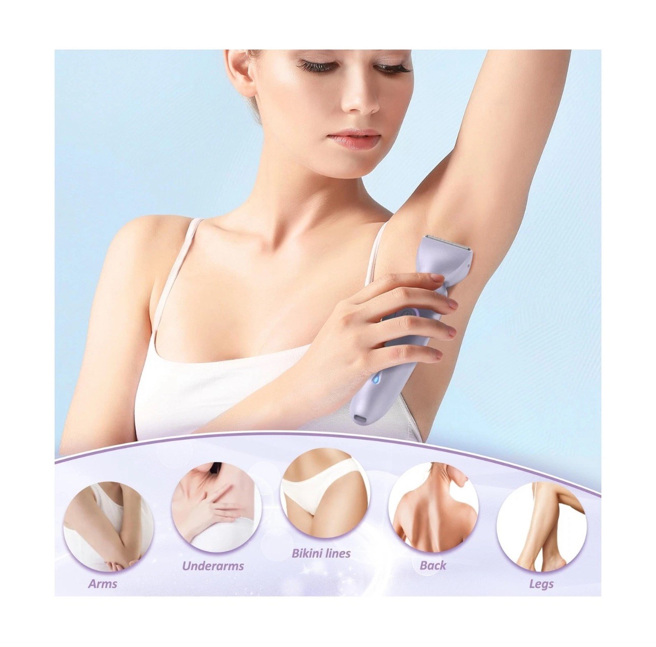 Electric Razors for Women Face Full Body, 2-in-1 Bikini Trimmer and… Fast Ship