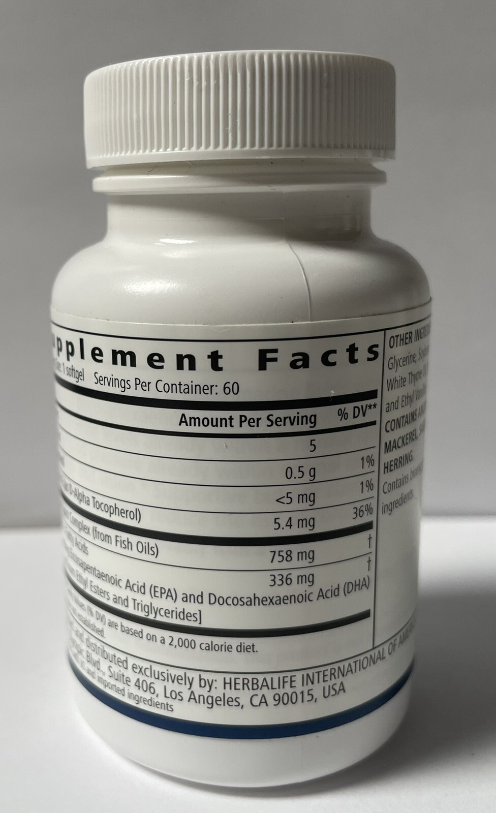 Herbalife Herbalifeline,With Omega-3 Fatty Acids,Providing EPA And DHA