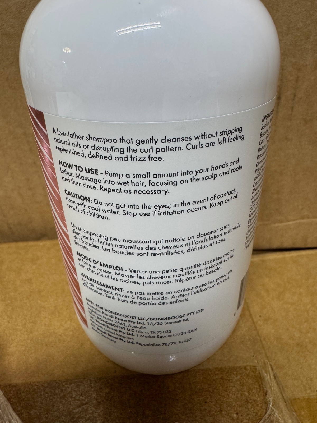 Bondi Boost Curl Boss Shampoo Salon Professional 16.9 oz New Sealed Australia