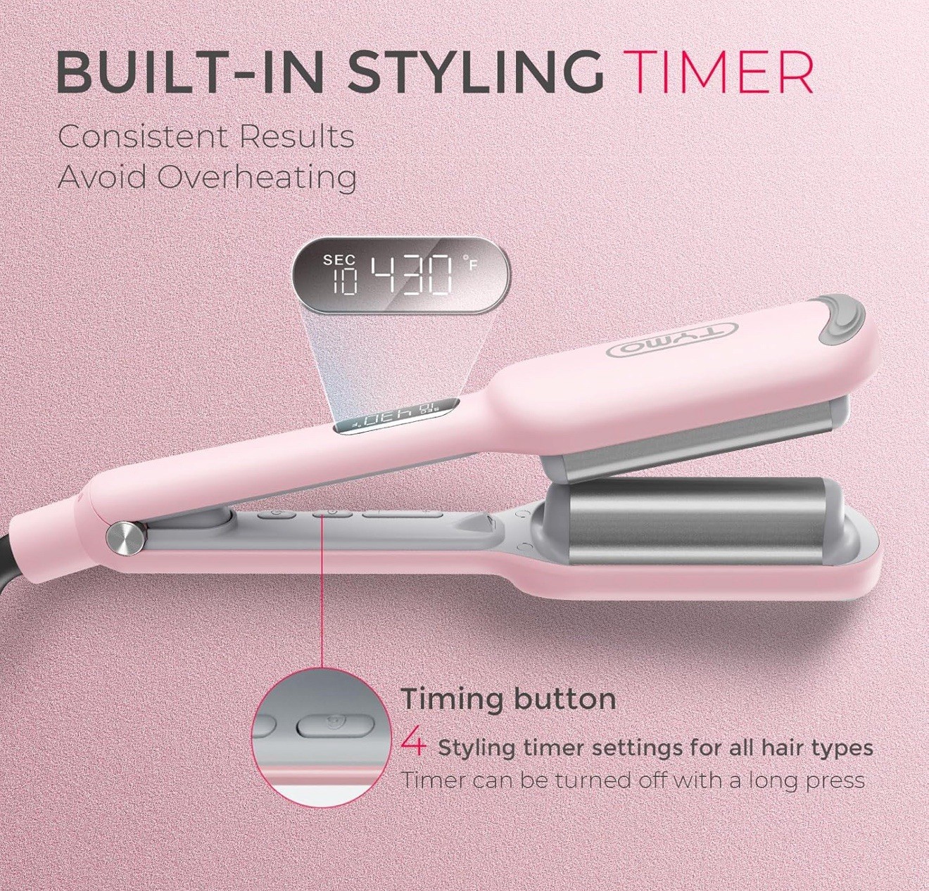 TYMO ROVY Hair Crimper Waver Hair Tool Deep Wave Curling Iron New Seller