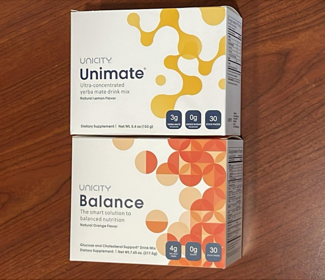 Unicity Balance & UNICITY UNIMATE (30-Day Supply) Dietary Supplement.