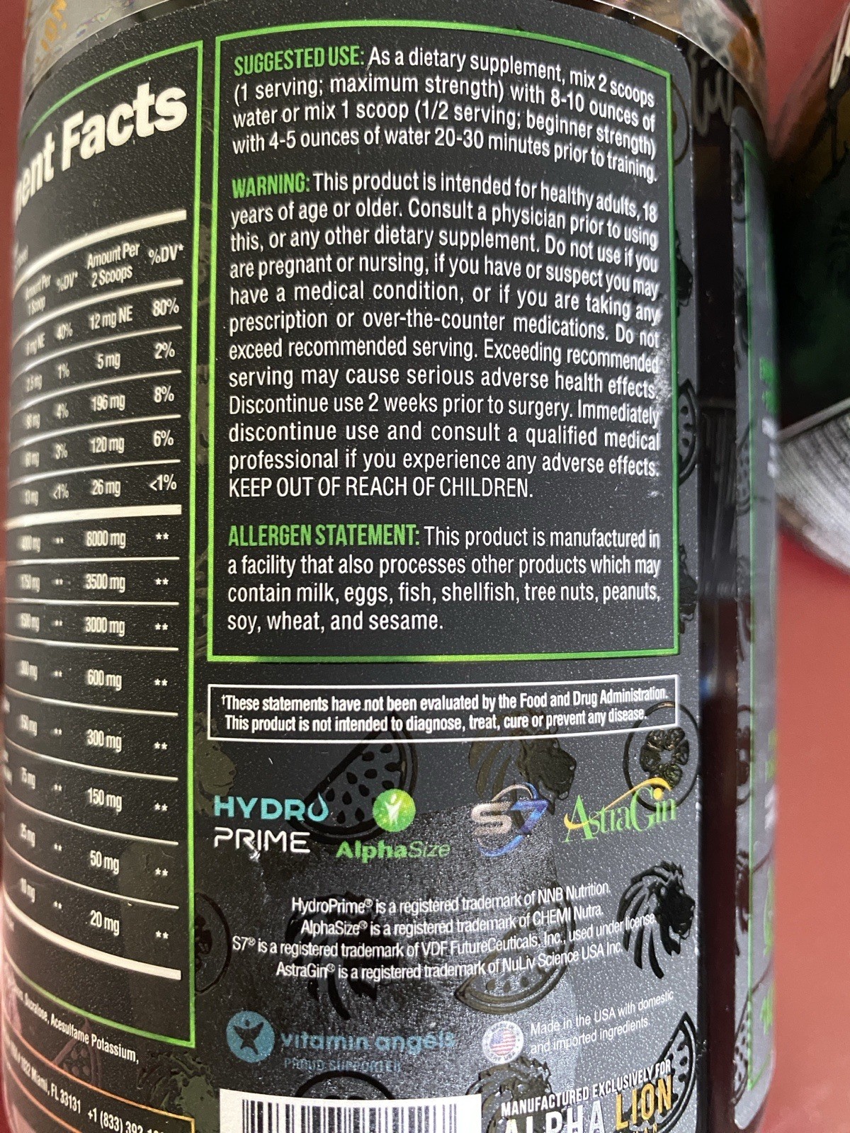 NWT TWO Alpha Lion Super Human pre-workouts